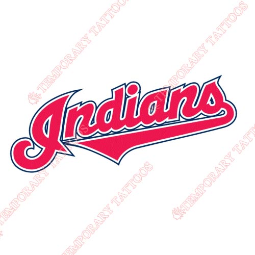Cleveland Indians Customize Temporary Tattoos Stickers NO.1555